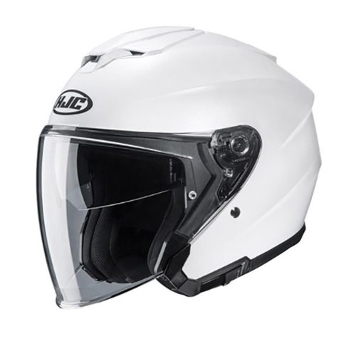 HJC I30 UNI Semi Flat Pearl White bukósisak, fehér, M