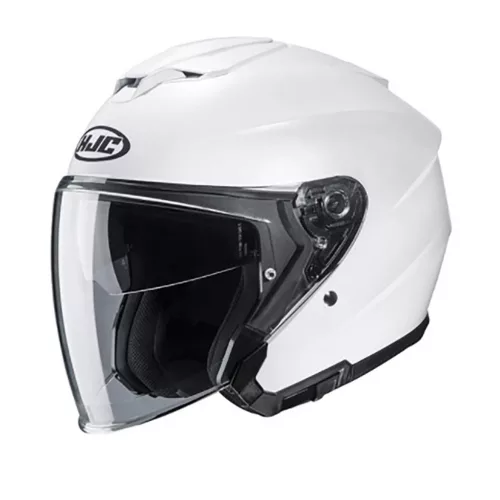 HJC I30 UNI Semi Flat Pearl White bukósisak, fehér, M
