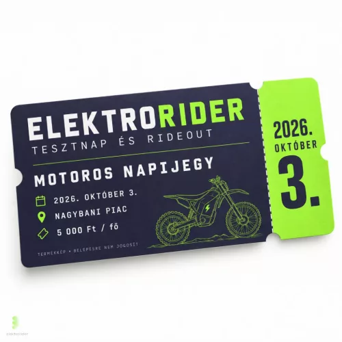Elektrorider tesztnap és rideout – motoros napijegy | 2026. október 3.